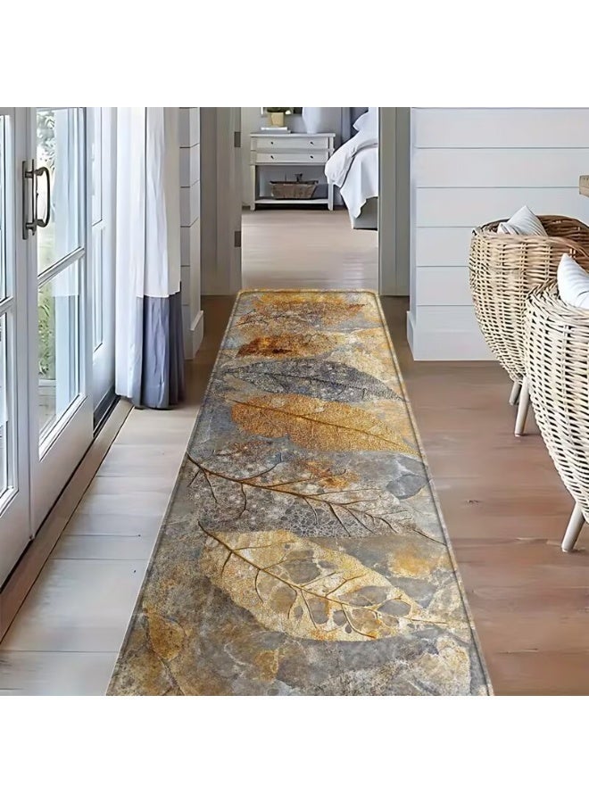 سجادة طويلة للممرات الداخلي  و الخارجي مستطيلة سمك 0.25 سم ضهر دوتس مانع الانزلاق سهلة التنظيف مثالية لغرفة المعيشة وغرفة الطعام والممرات غرف مشاية - Image 4